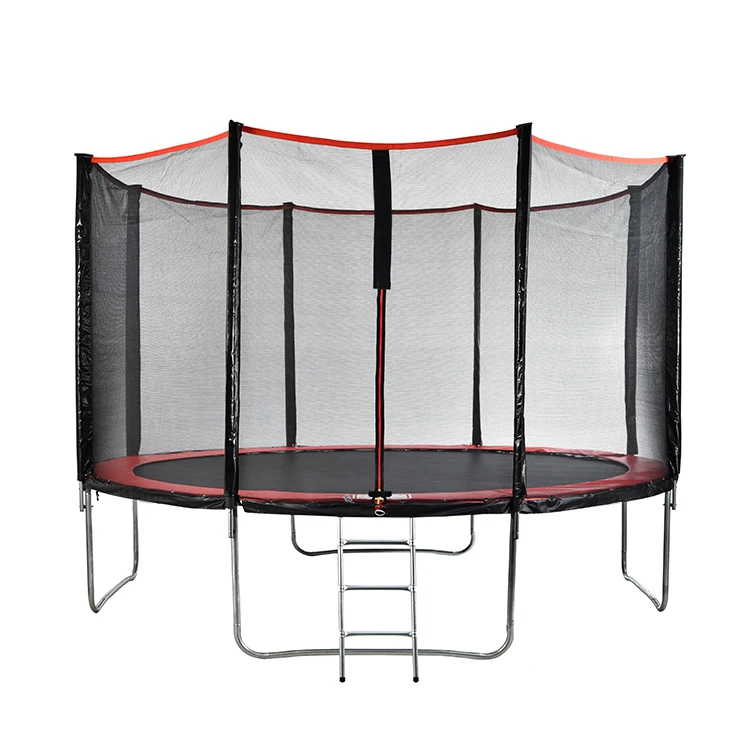 European Style 8 Leg Trampoline 12 Feet Diameter 1500lbs High Capacity Round Trampoline for Adults&Kids