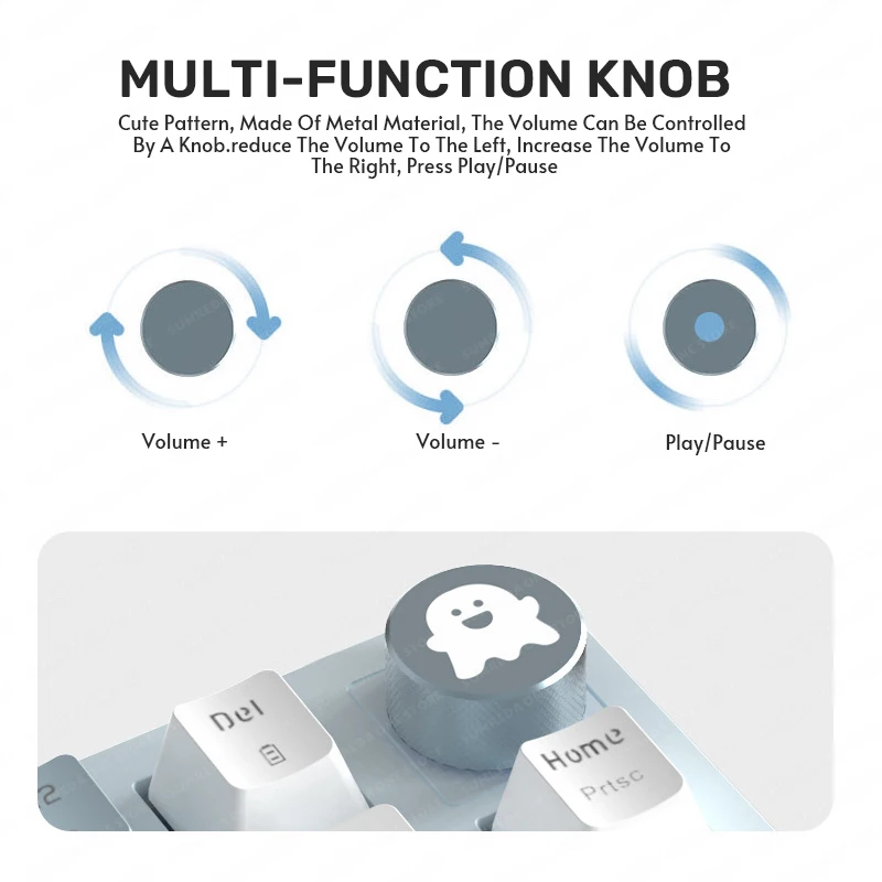 AK82 2.4G Wireless Bluetooth Wired Three-mode Mechanical Keyboard Colorful Backlight Hot Swap Gasket Structure Game Keyboard