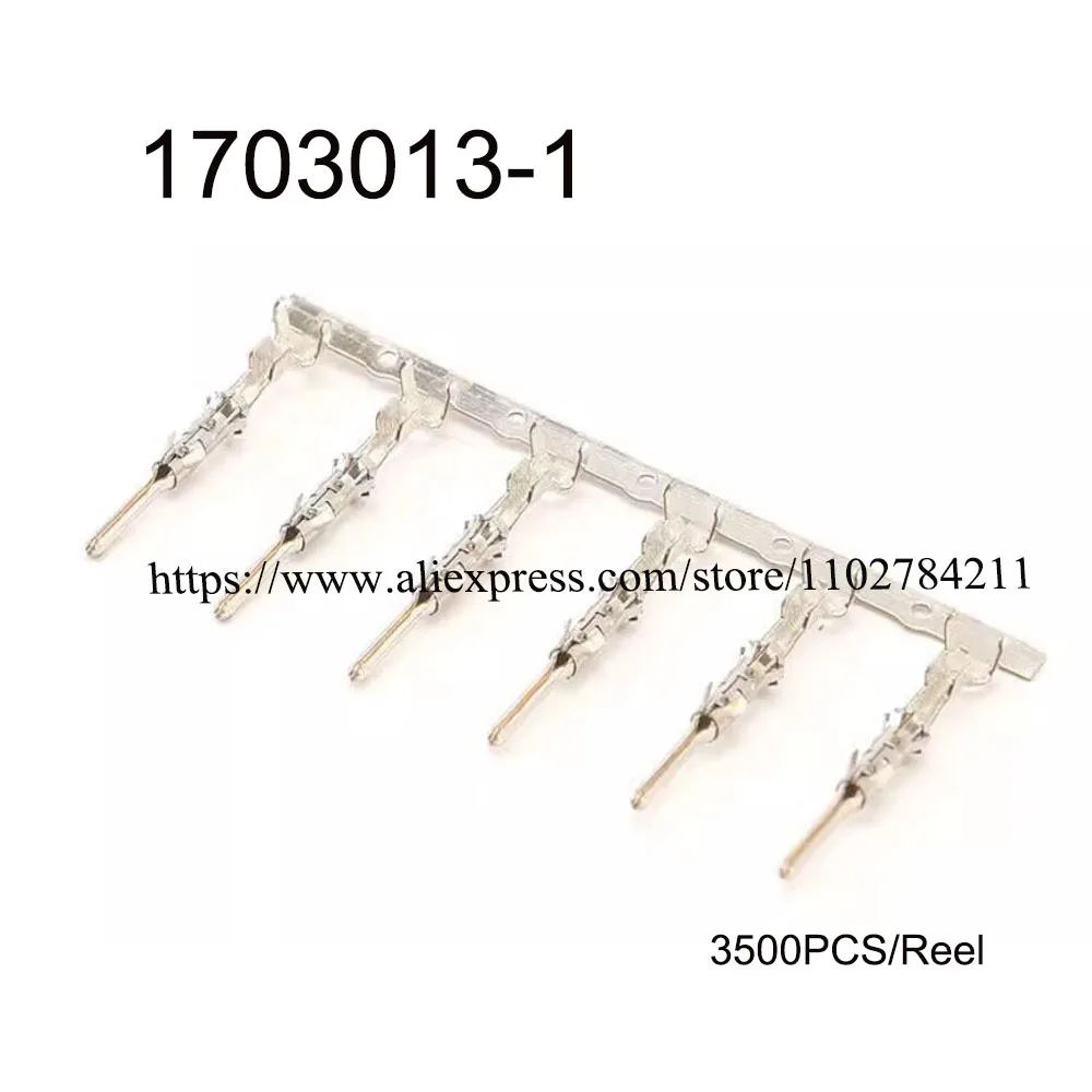 3500PCS/reel 1703013-1 terminal connector Phosphor copper pin Waterproof harness terminal socket