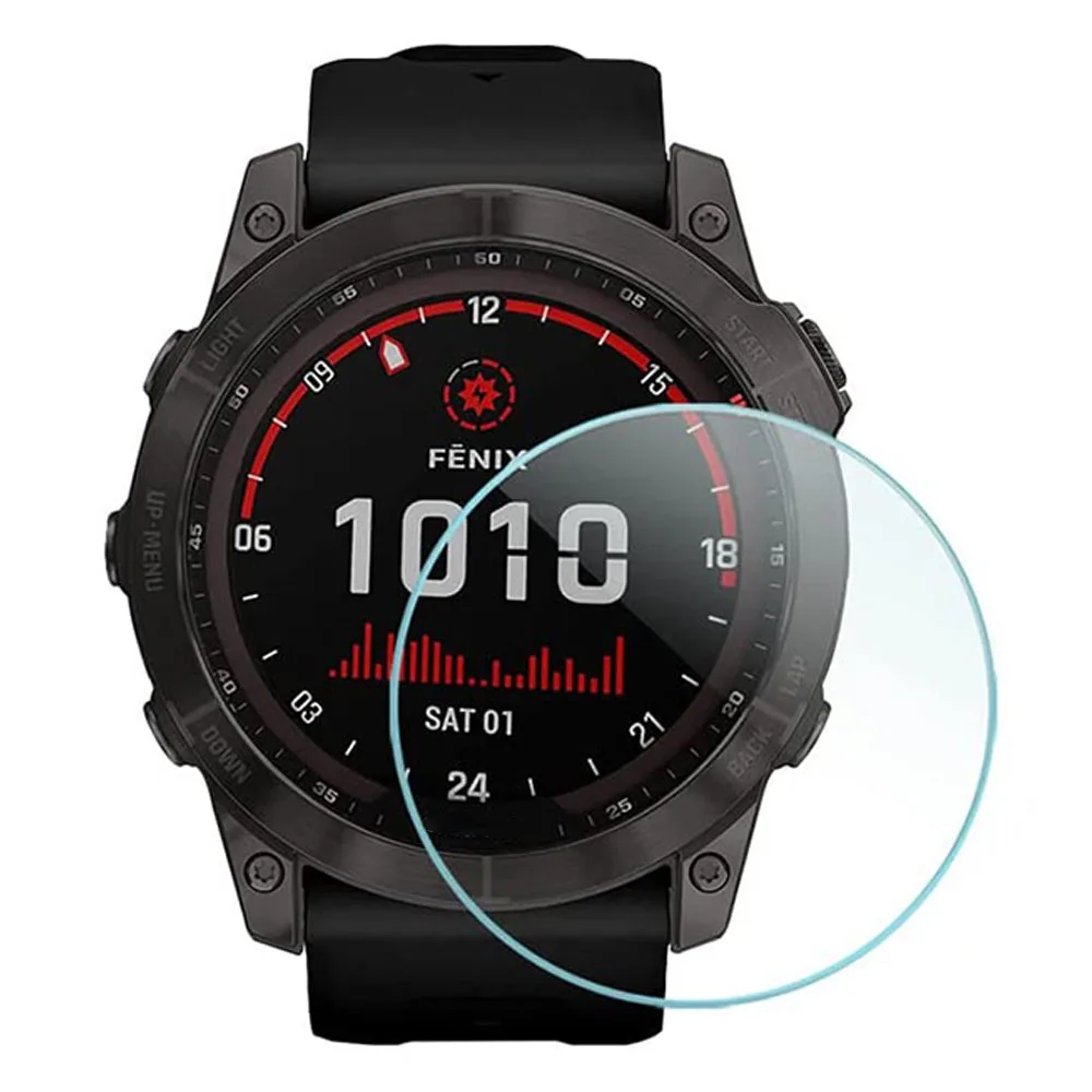 For Garmin Fenix 7X 0.3mm Arc Edge Explosion-proof Tempered Glass Watch Screen Protector Film