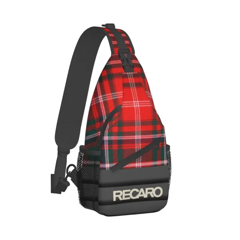 RECARO-Bolso de hombro con logotipo personalizado para hombre, mochila cruzada para el pecho, a la moda, para ciclismo, Camping, Daypack