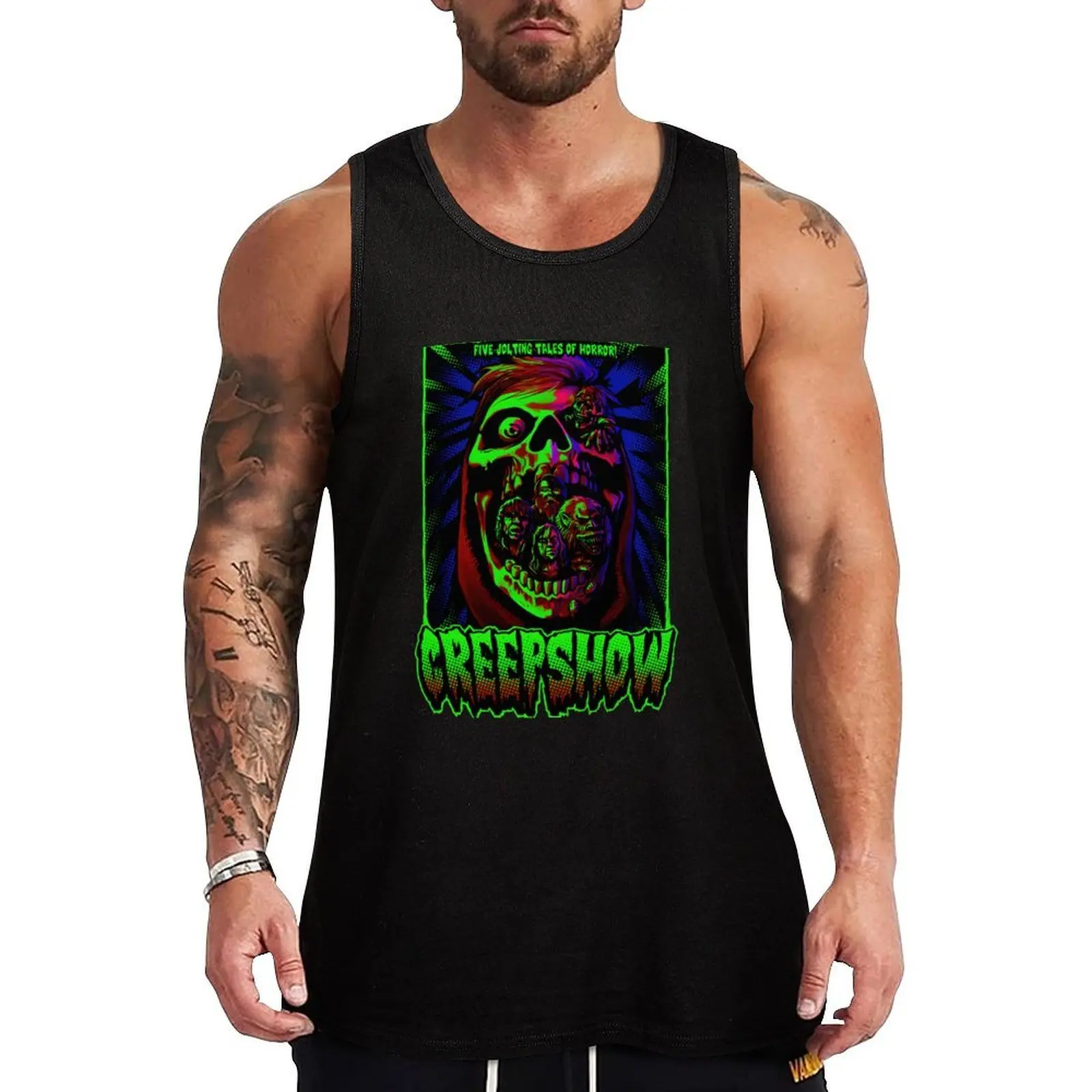 

Creepshow Five Jolting Tales Of Horror Tank Top T-shirt for fitness Men's clothing brands sleeveless shirt man gym Working vest
