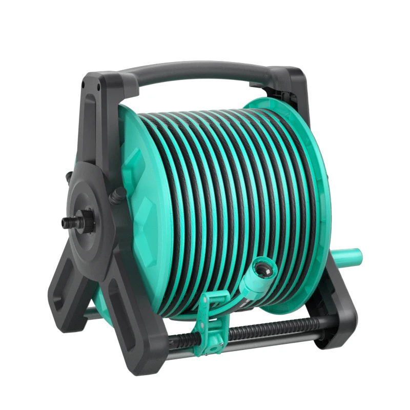 

Wholesale 30m 40m Hose Storage Rack Garden Hose Reel High Pressure Garden Water Hose Reel For Outdoor Lawn Backyard