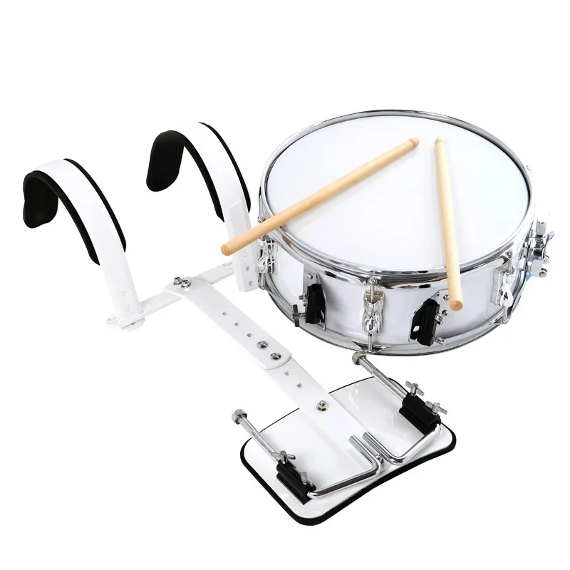 Wholesale high quality 13inch white backed snare drum instruments