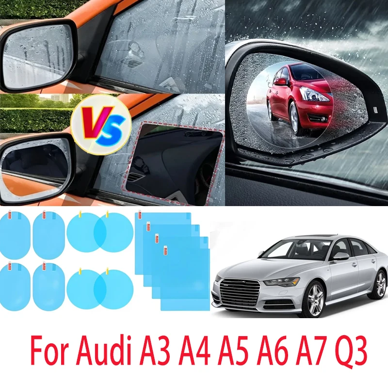 

For Audi A3 A4 A5 A6 A7 Q3 Car and motorcycle rearview mirror waterproof anti fog defrosting transparent window waterproof film