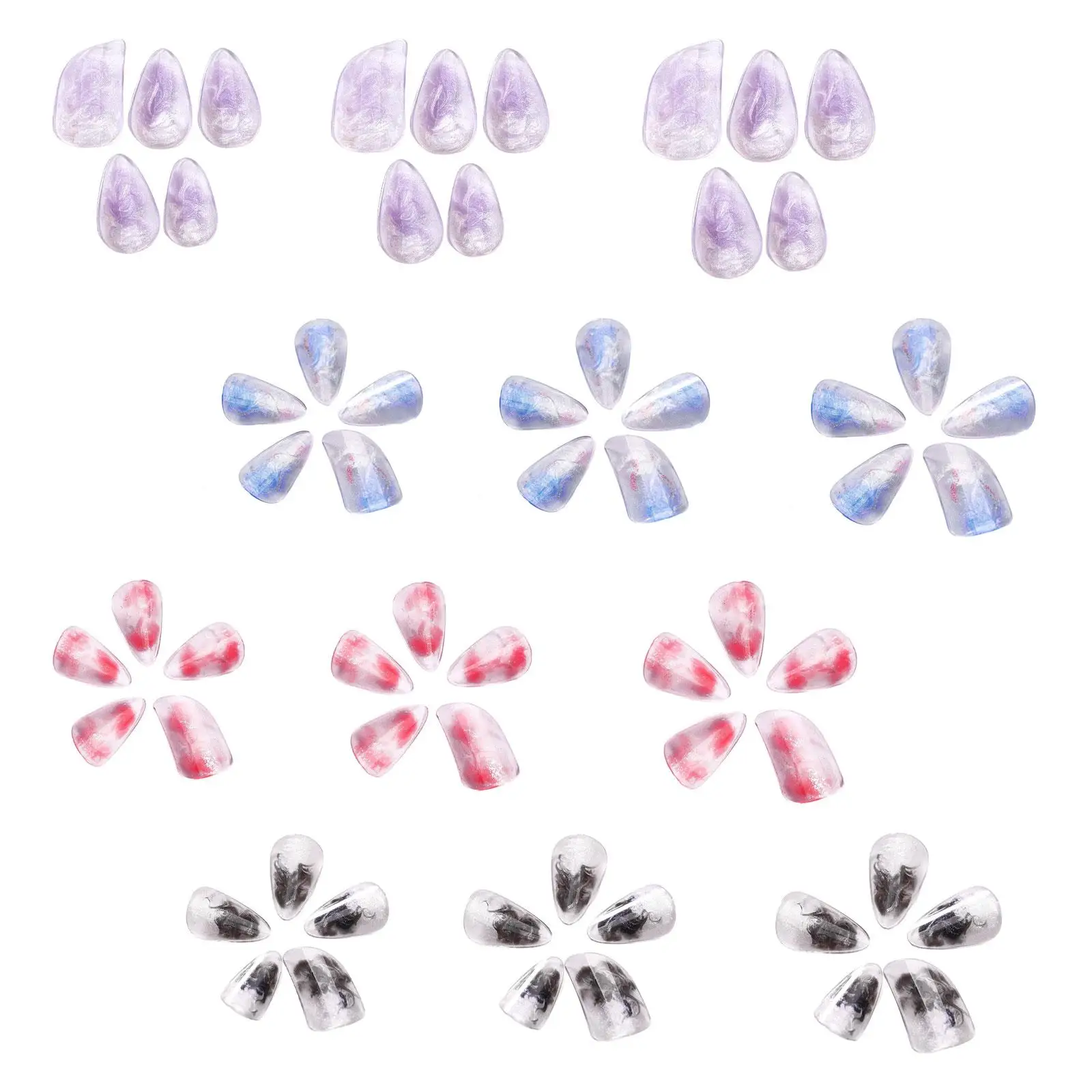 Pipa Nails Practice Pipa Finger Picks Ergonomic Comfort Lightweight Unique PC for String Instrument Playing for Professionals