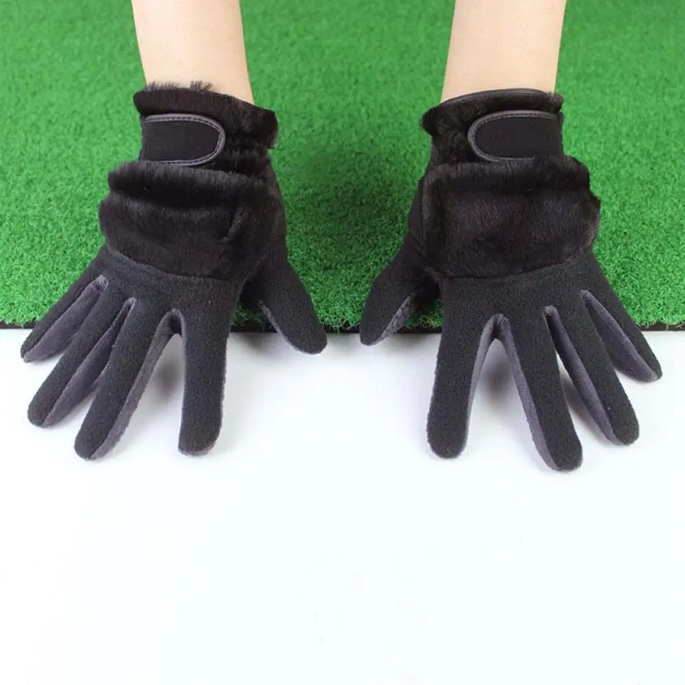 

Men Women For Left and Right Hand Artificial Rabbit Fur Suede Non Slip Gloves Golf Gloves Winter Golf Gloves Golf Accessories