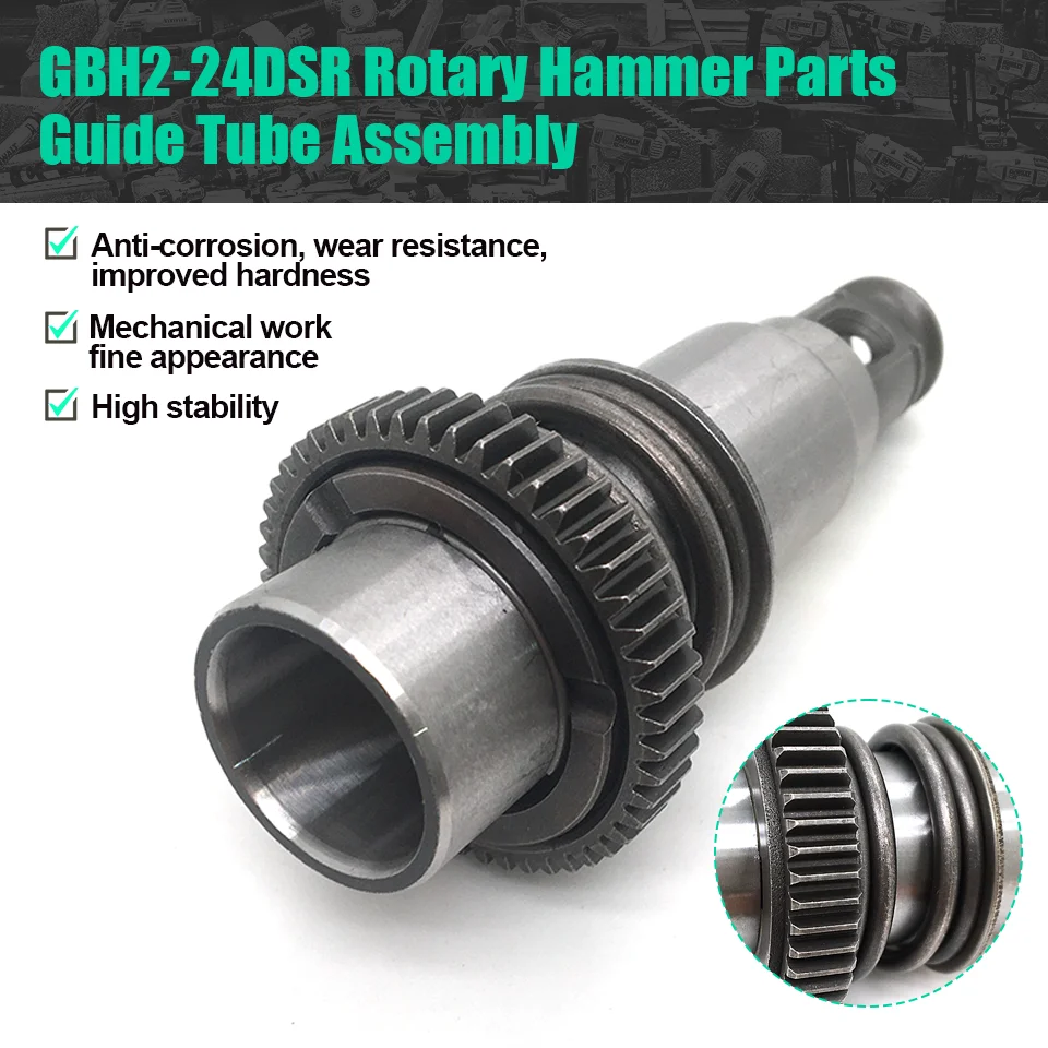 

Tool Holder Guide Tube Assembly Replace For Bosch GBH2-24DSR GBH 2-24 DSE DSR DS GBH2SR GBH2SE GAH500DSE PBH220RE Rotary Hammer