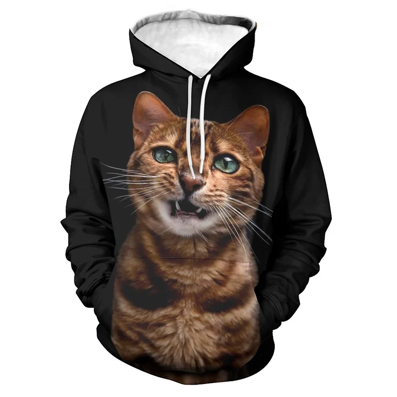 

Cat 3D Cartoon Printed Funny Streetwear Men Women Children Kawaii Harajuku Hoodies Fashion Boy Girl Kids Swearshirts Coat