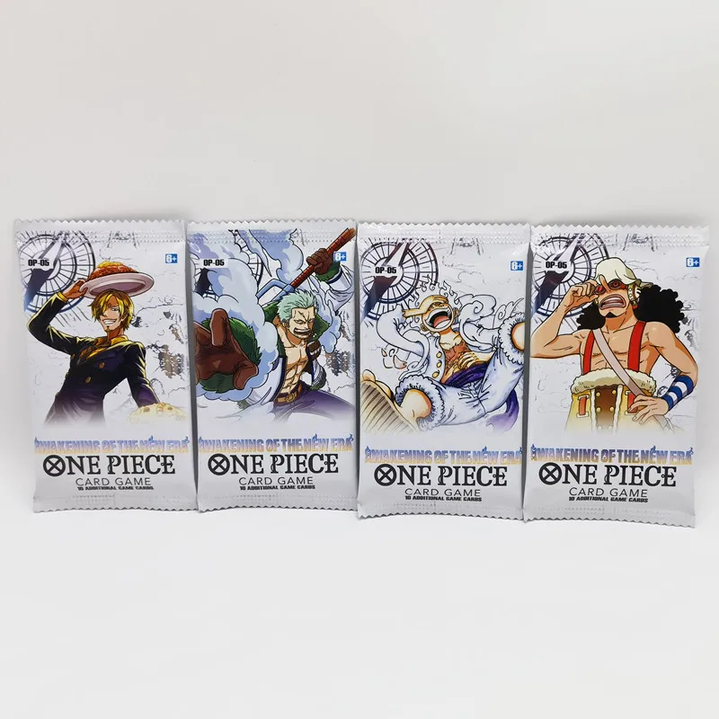 300Pcs Anime ONE PIECE Collection Card TCG OP-05 Luffy Zoro Shanks Trading Collectable Card Children Christmas Gifts Toys