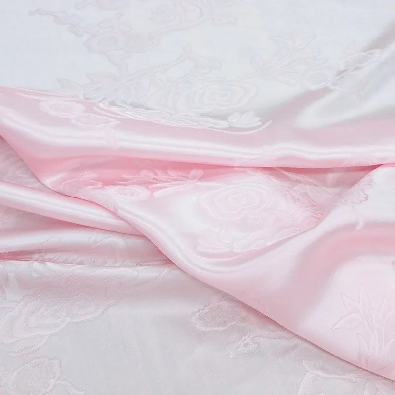 New Chinese-style silk jacquard satin fabric cheongsam top is a niche clothing