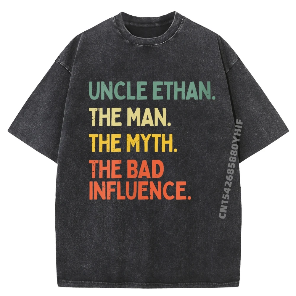 

Uncle Ethan Quote The Man Tops Tees Hip Hop Classic Graphic Comfortable Mens T Shirts Normal Leisure Washed Shirt