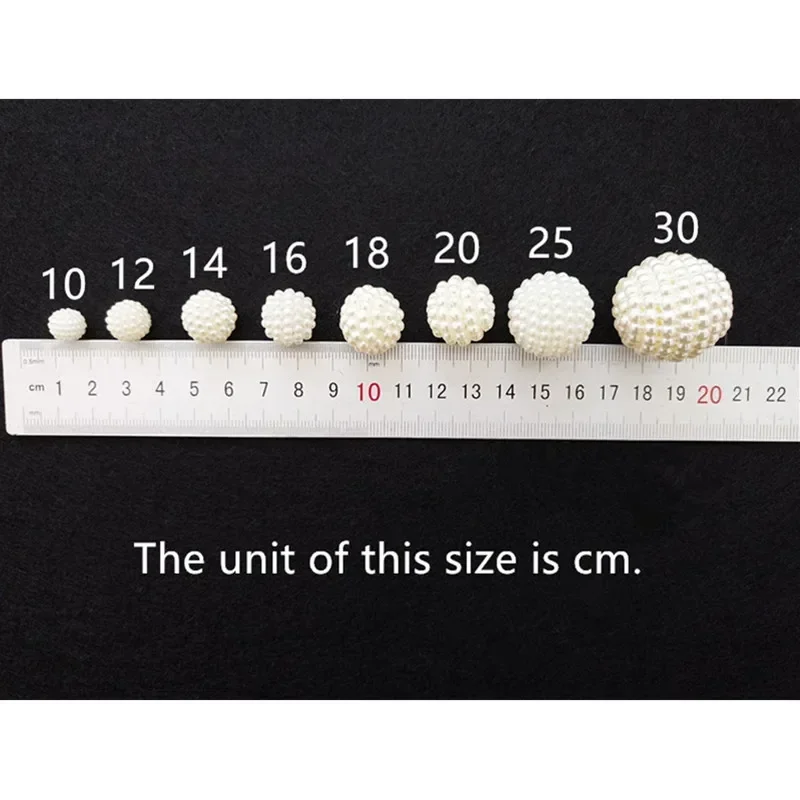 ivory tint ABS waxberry ball pearl500g DIY originality handwork material wholesale mobile phone hairdressing essential 10mm-25mm