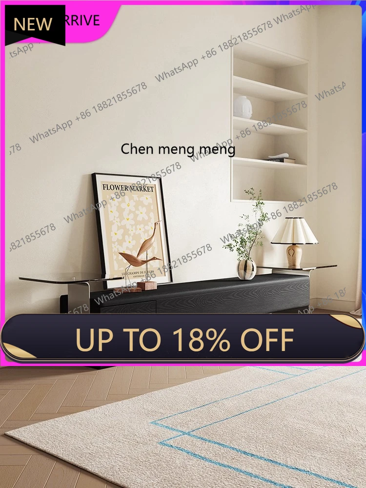 

M78 Retro home all solid wood black ash wood TV wall, medieval style