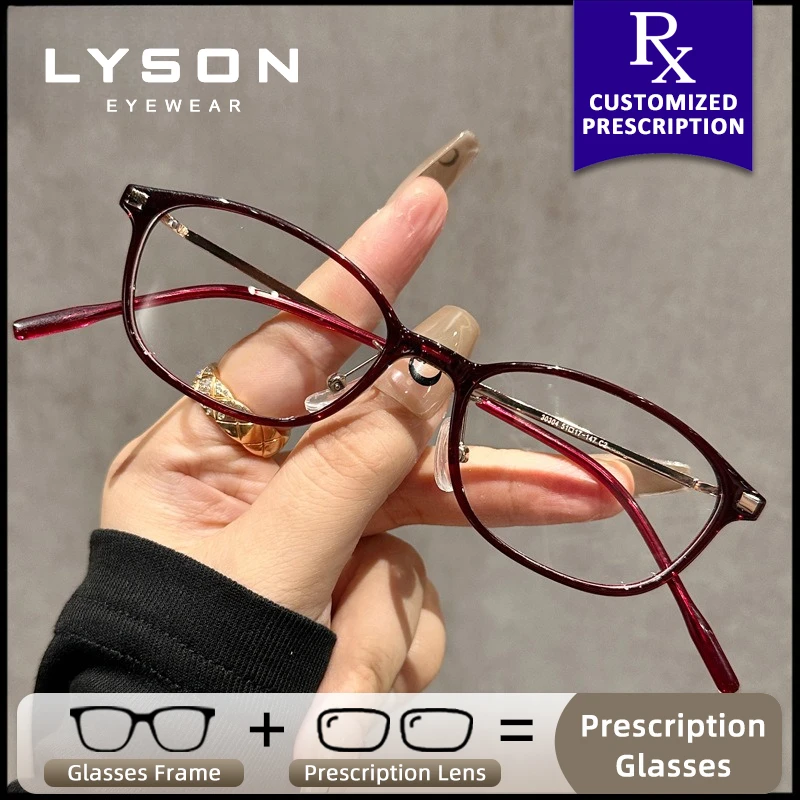 

LYSON Ultralight Women Myopia Photochromic Glasses Lady Anti Blue Light Prescription Optical Glasses Progressive Reading Eyewear