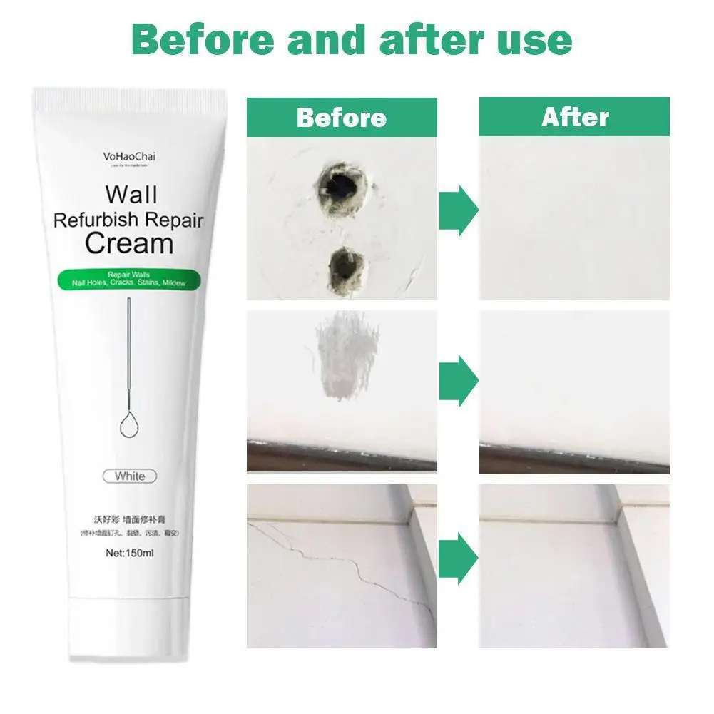 150ml Wall Repair Agent Quick-drying Mildewproof Waterproof Wall Repair Paste Tile Ceramic Tile Beautification Wall Joint Agent