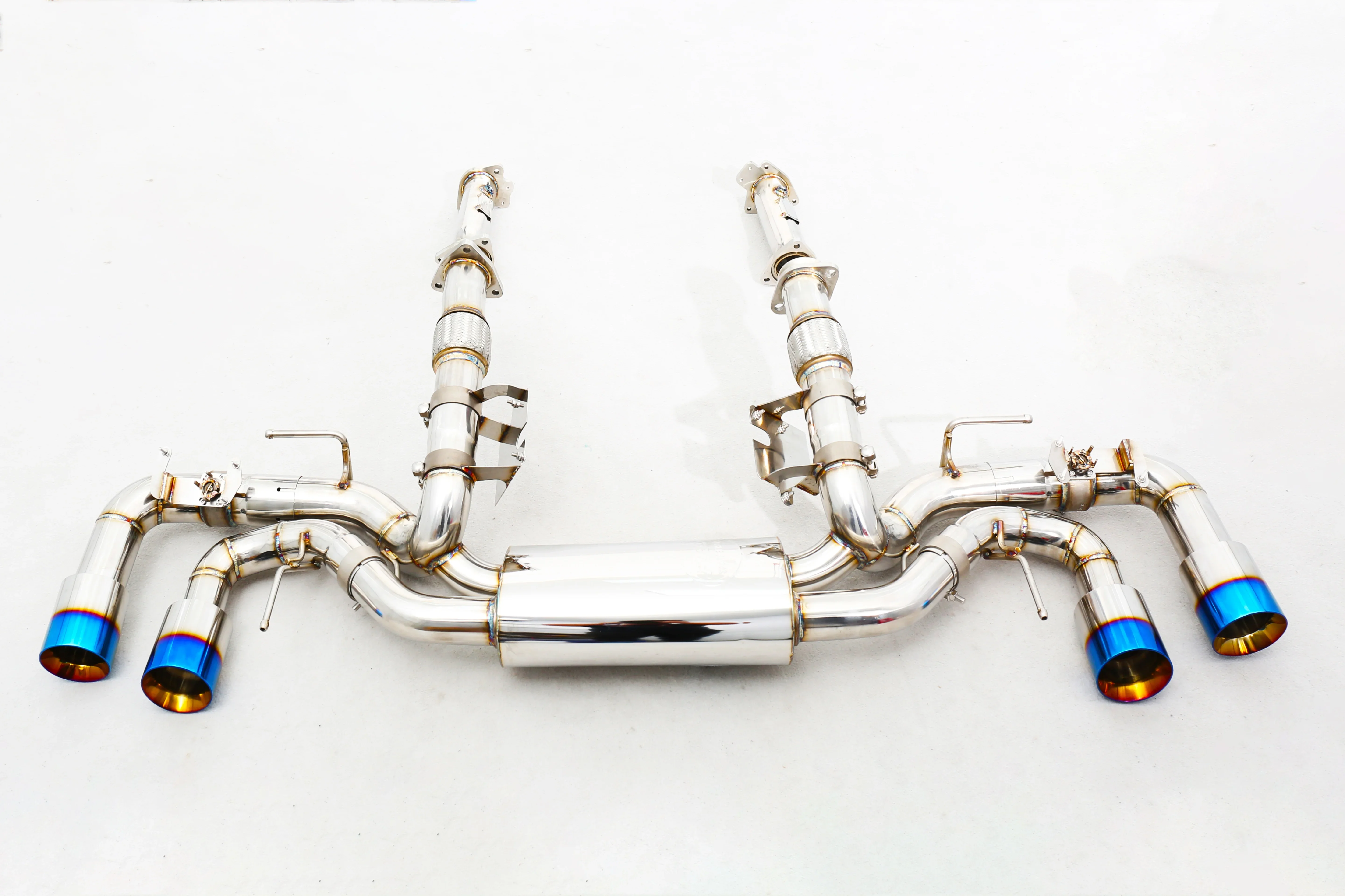 Custom 304 Stainless Steel/Titanium Valved Exhaust System Designed Specifically for C8 6.2L