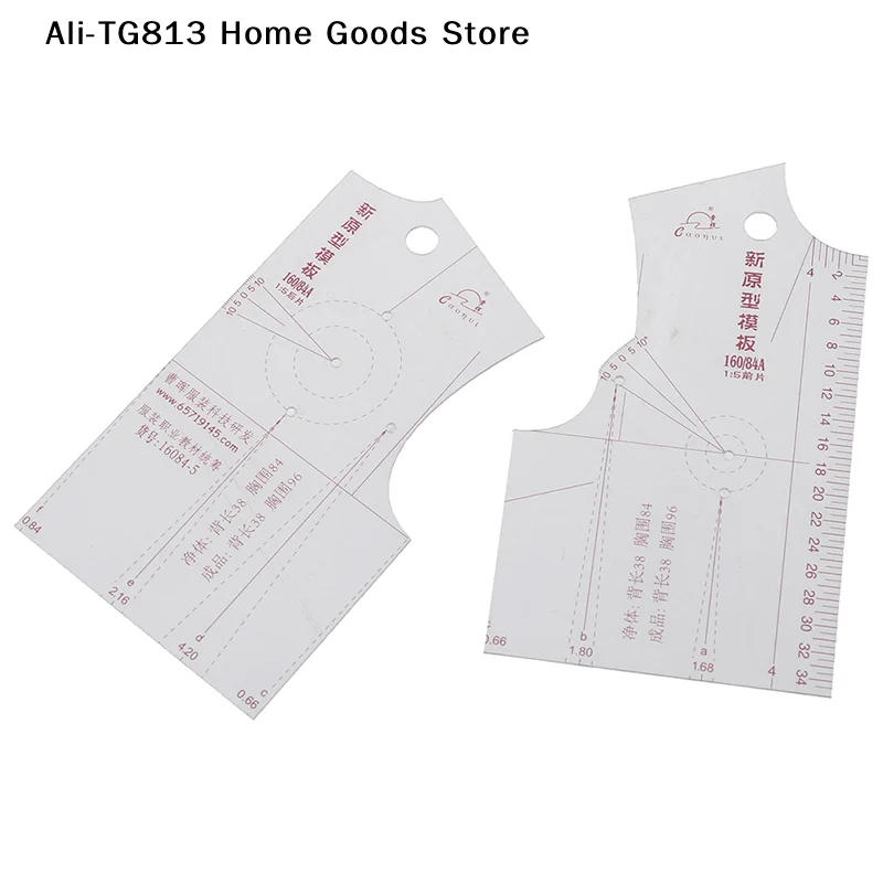 

[TG813]1:5 Women Clothes Prototype Ruler Drawing Template Tools Sewing Accessories