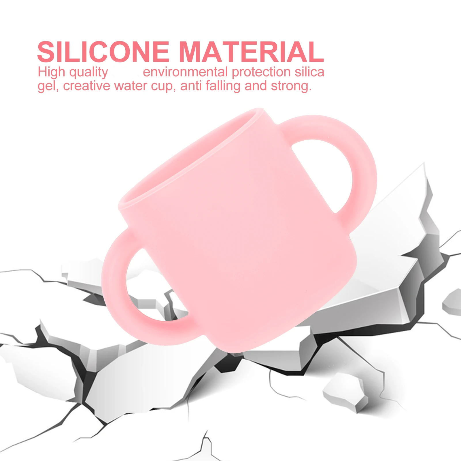 

Toddler Training Cup Baby Silicone Cups Leakproof Water Cup for Infants Double Handles Safe Durable Food Grade Material Gifts