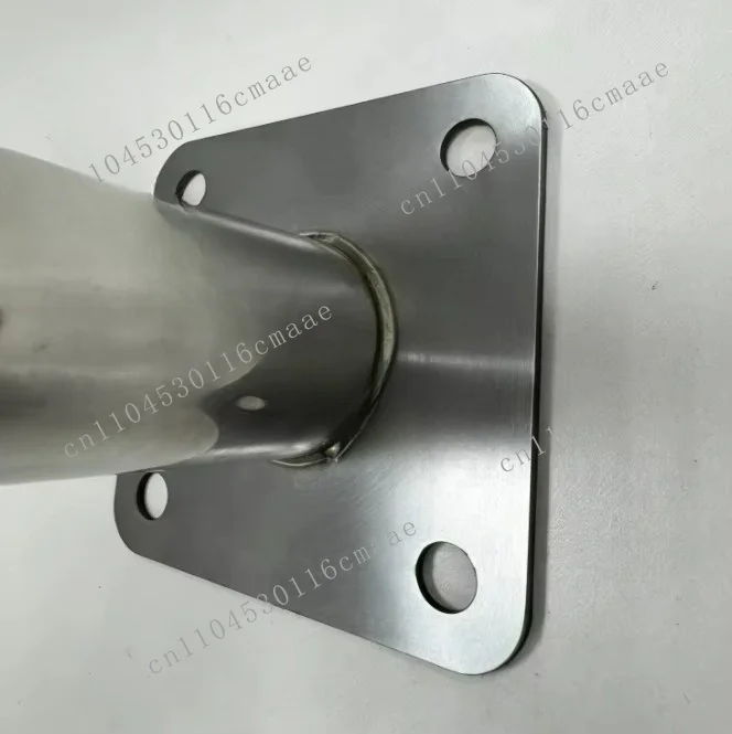 Heavy duty stainless steel patio umbrella connection pipe for base and pole connections for commercial use