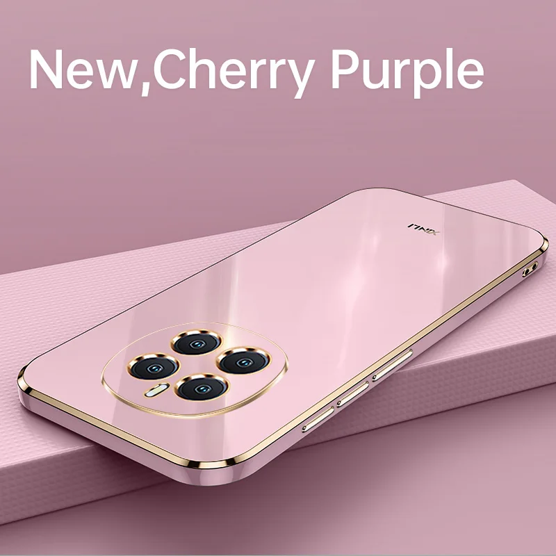 Funda de teléfono chapada de lujo para Honor Magic3 Pro 4 Lite 5G 5 Ultimate 6 7, funda suave de silicona a prueba de golpes, funda trasera