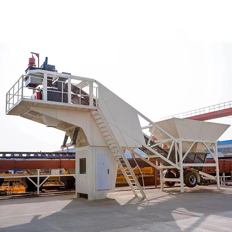 10 M3 30m3 High-efficiency China Small Mobile Portable Control System Concrete Cement Ready Dry Wet Mixing Batching Plant Price