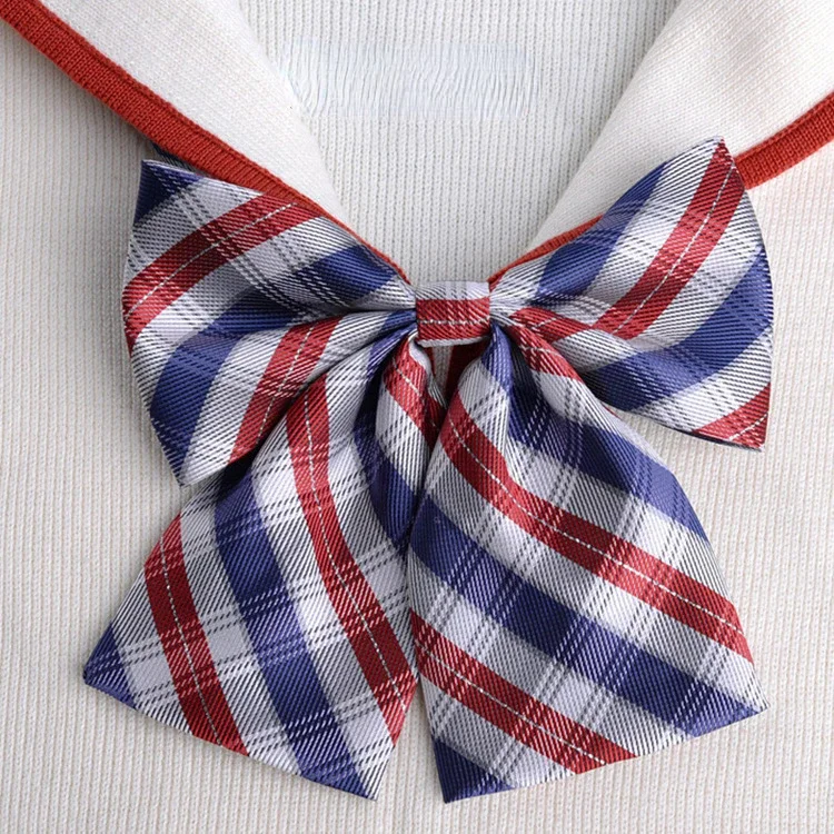 School  Uniform Women Bowtie Ribbon Led Rope New Necktie Handmade Womans Clothing Shirt Butterfly Bow Tie for Women