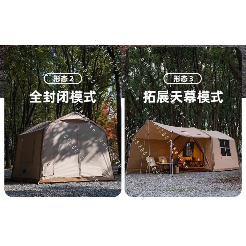 Automatic House Type Inflatable Tent Outdoor Camping Overnight Rainproof Camping One Room and One Hall One-click Start