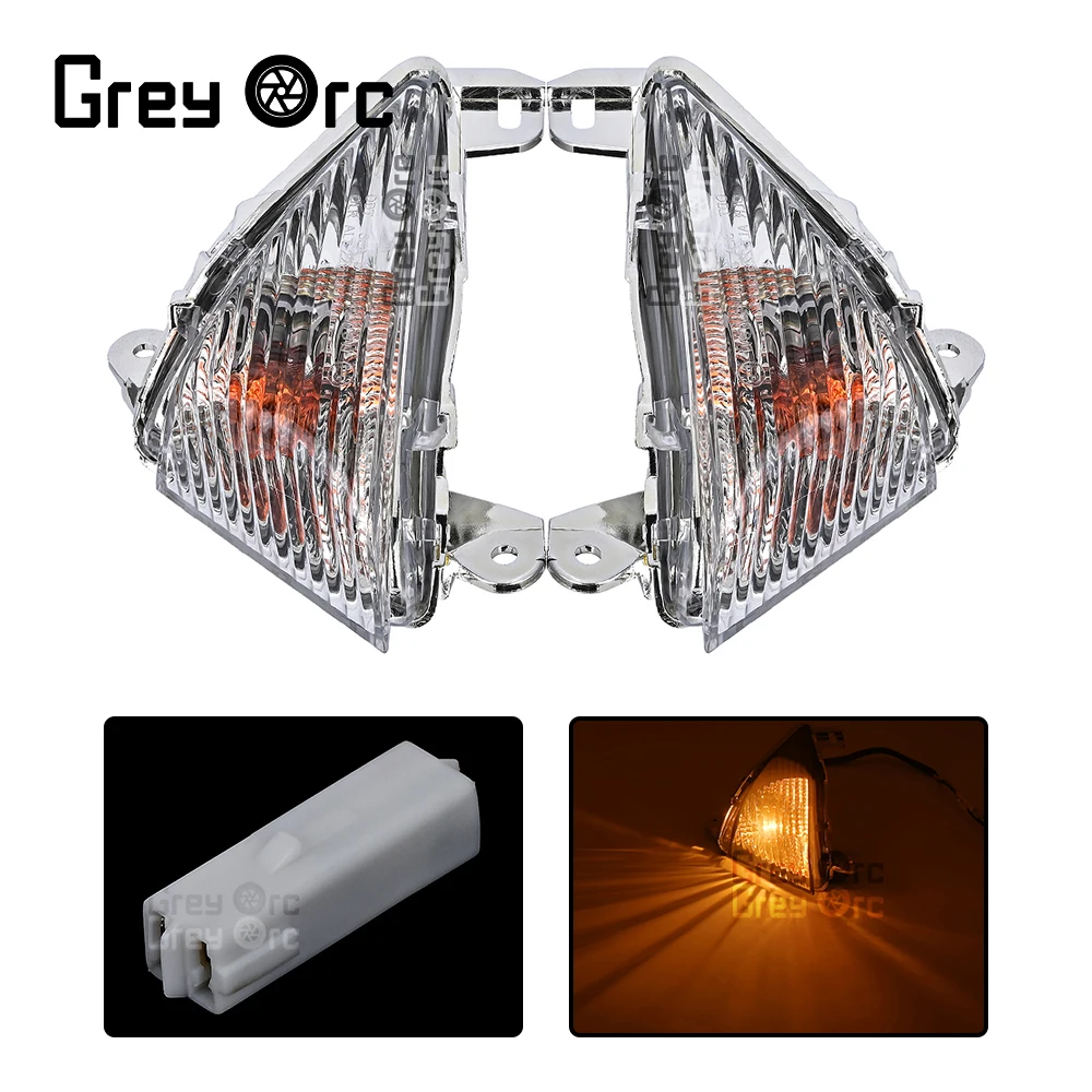 

1Pair Motorcycle Front Turn Signal Indicator Flasher Light Fit For Kawasaki Ninja ZX 10R 2006-2007 ER 6F ER 6N 2006-2008