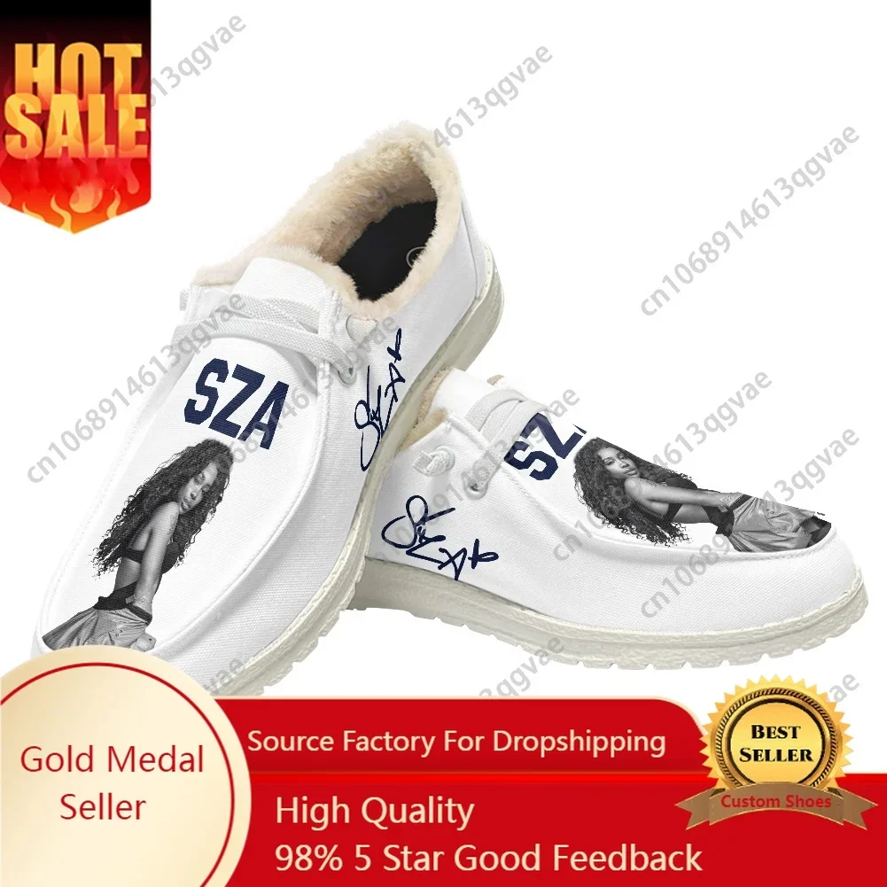 

Sza Music American Singer Kill Bill Casual Shoes Plush Flat Shoe Men Woman Breathable Outdoor Lightweight Footwear Custom Shoes