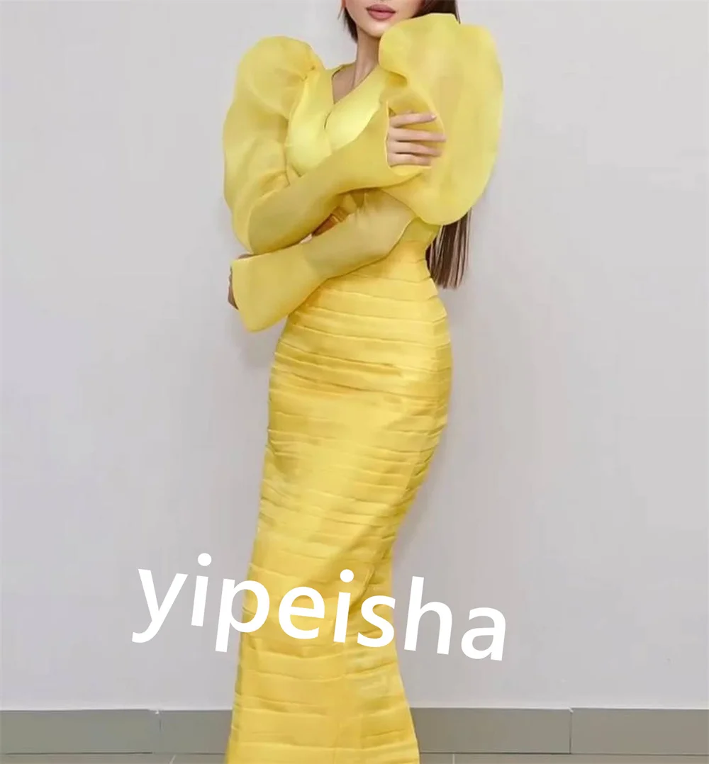 Baju acara Midi kerah V, baju pesta ketat, baju Midi