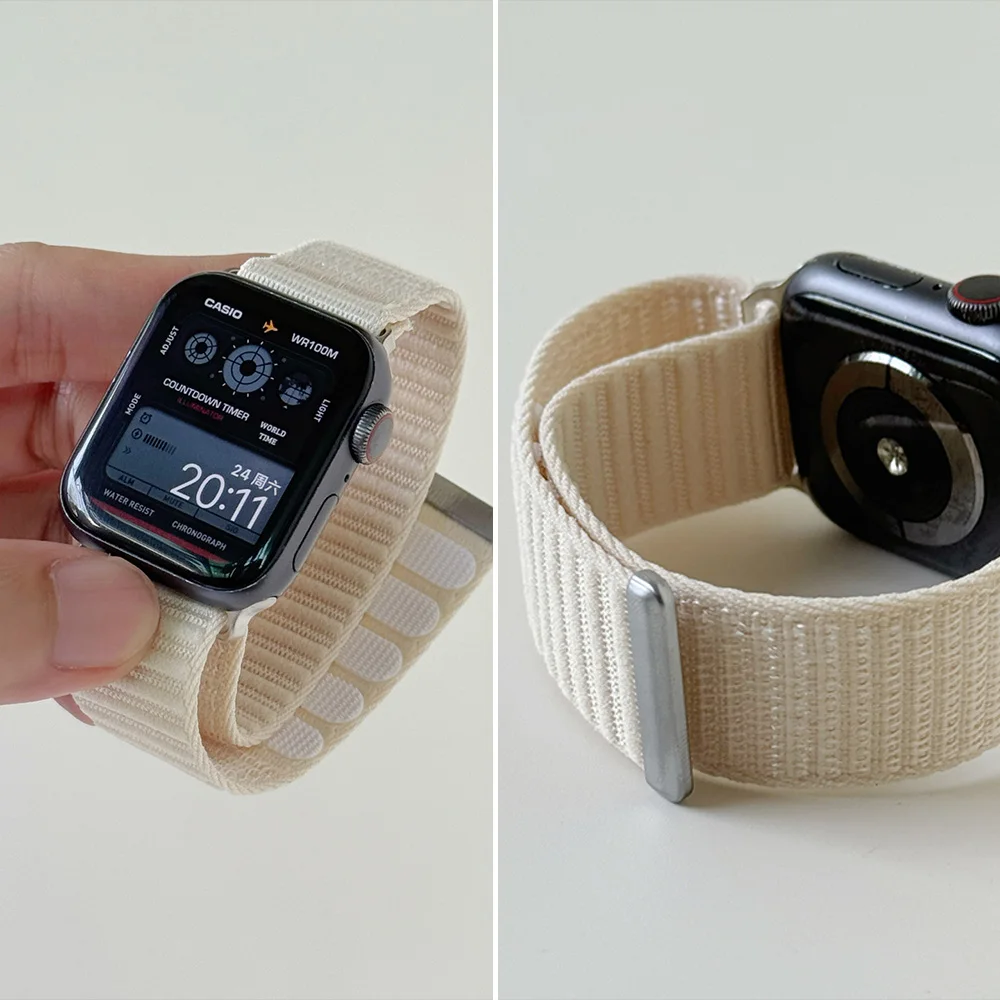 Sportschlaufe für Apple Watch Band Serie 10/9/8/7/6/5/4/SE/Ultra2 49 mm 46 mm 45 mm 44 mm 42/41/40 mm Gürtelarmband Correa iWatch Armband