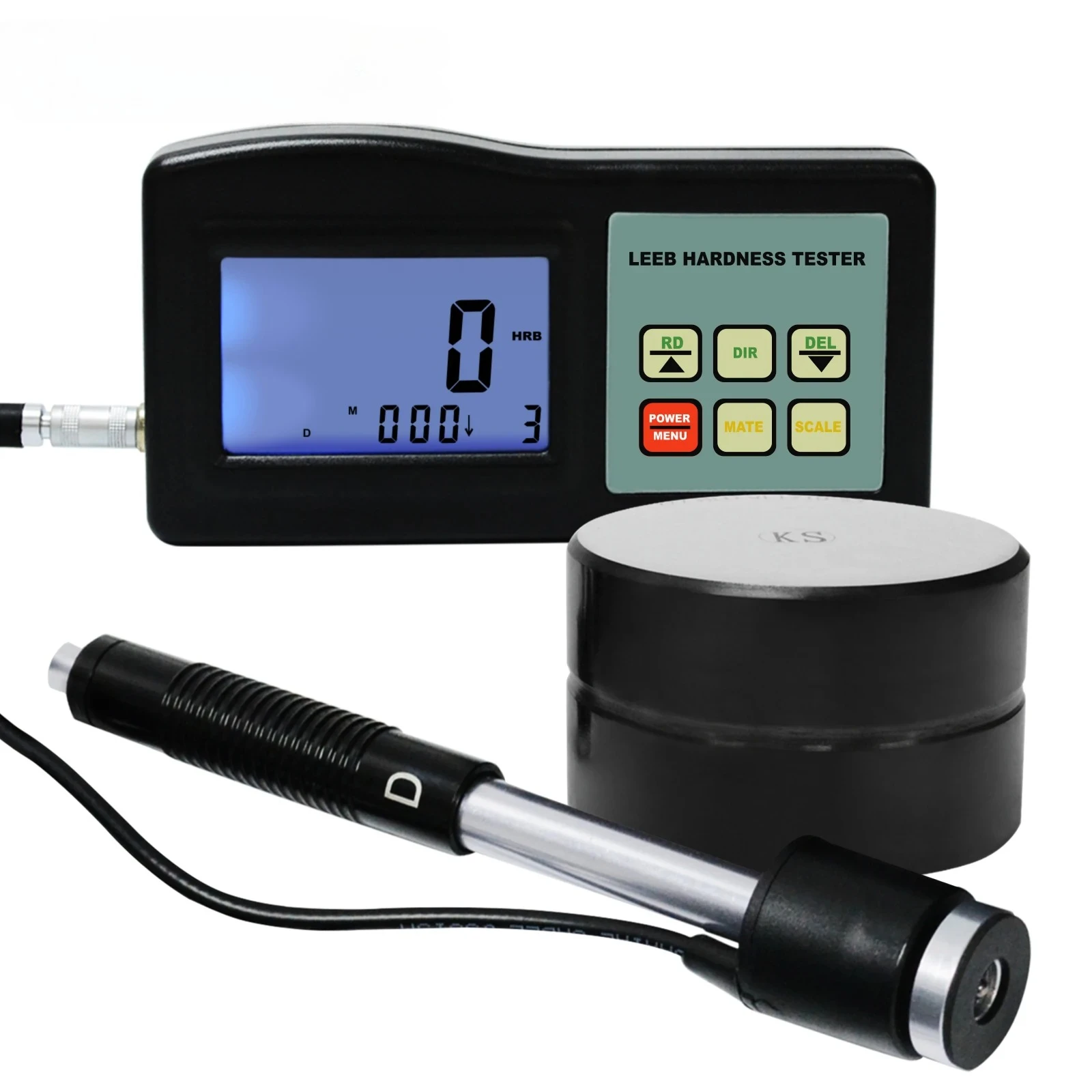 

Durometer D Type Leeb Hardness Meter Test Kit 200-900 HLD Gauge (HRB HRC HV HB HS HL) 9 Materials (OEM Packaging Available)