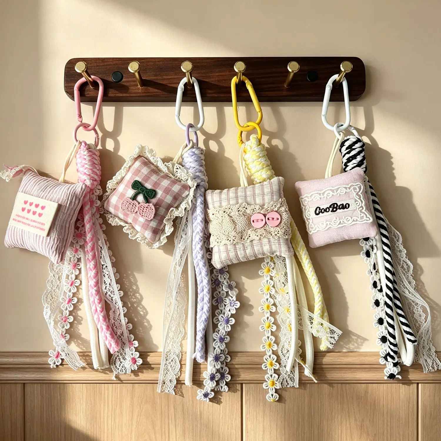 Phone Strap Lace Flower Rope Pillow Charm for Car Key Bag Sweet Cute Multifunctional Portable Elegant High Quality