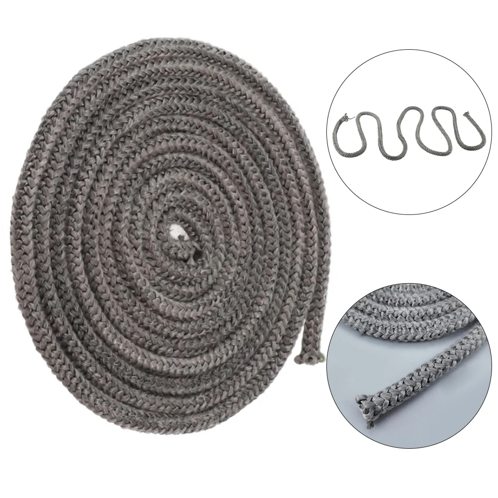 Fiberglass Fireplace Door Sealing Rope 6mm Diameter Stove Gasket Cord Designed For Reliable Seal Performance In Heating Units