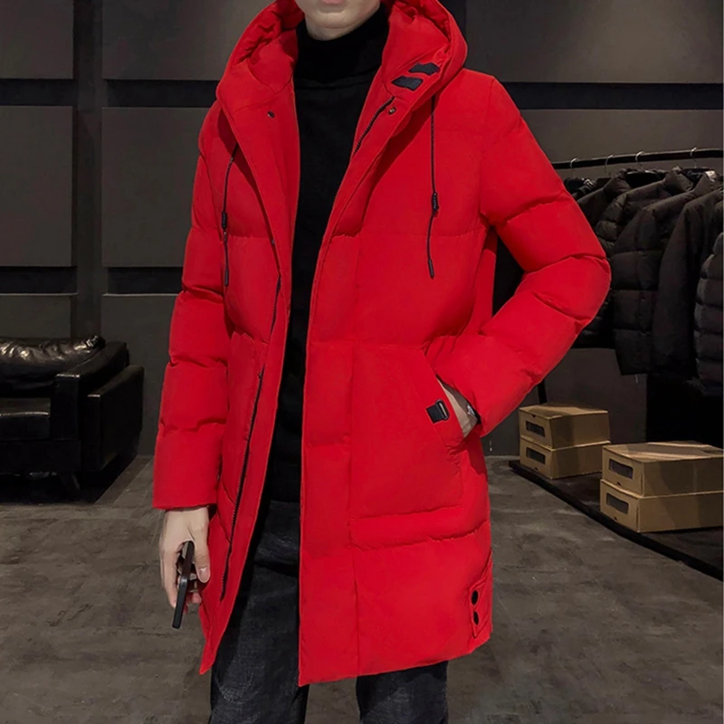 Winter large casual medium long cotton jacket 8XL 7XL 6XL 5XL fashionable men's oversize hooded thick cotton jacket jacket cotto