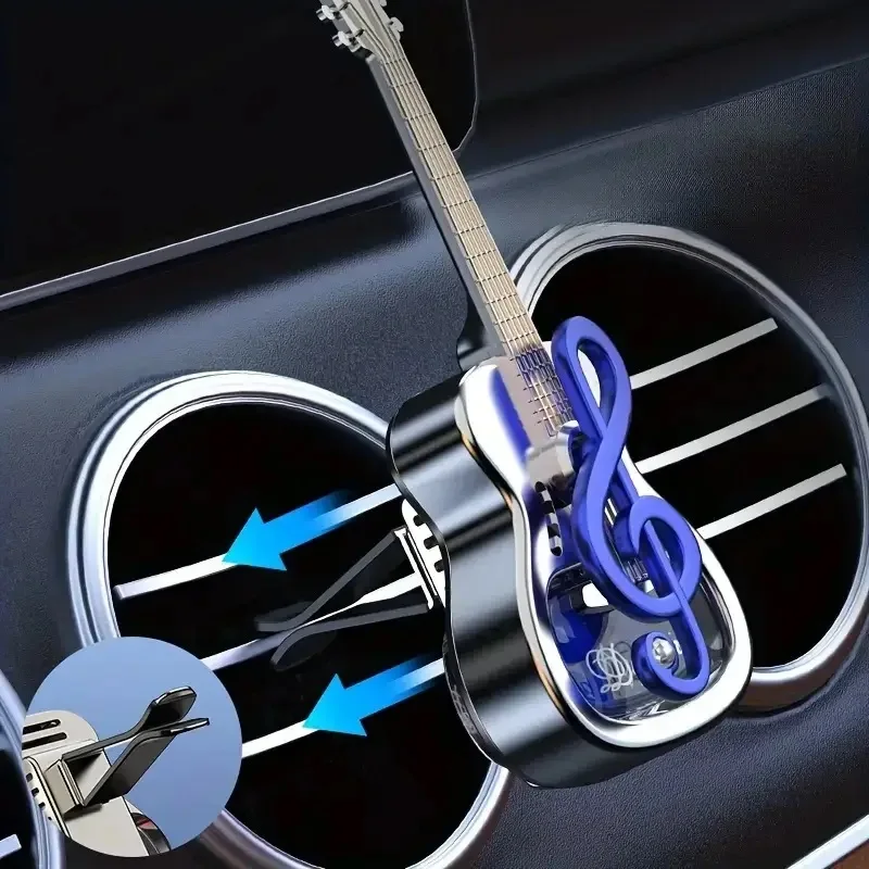 

Guitar Car Air Freshener With Essential Oil With Fragrance Plating Auto Air Vent Aromatherapy Perfume Car Interior Decoration