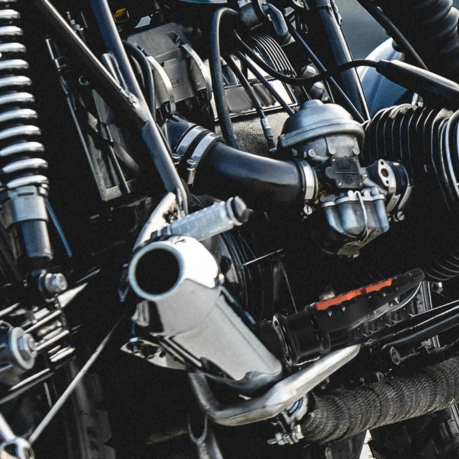 

2 Pcs Rear Foot Accessories Footpegs for Motorcycles Bike Riding Universal Aluminum Alloy Child