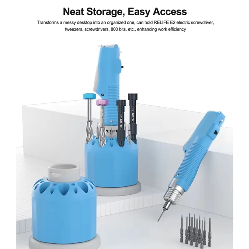 

ABAE-T01 Rotating Storage Holder Included Electric Screwdriver Set Multi-Speed Adjustable Torque For Mobile Phone Repair Tools