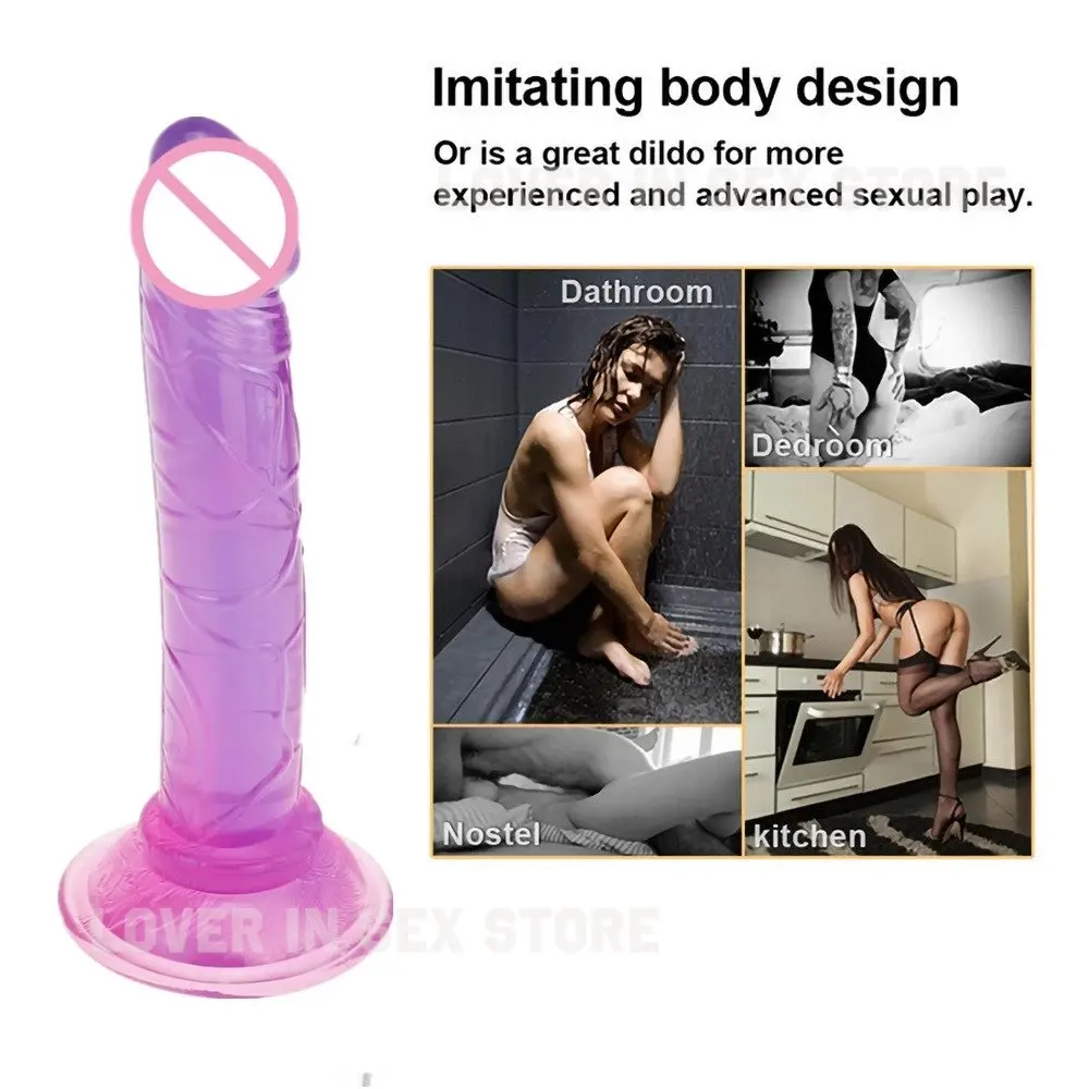 Realistic Dildo with Suction Cup Huge Jelly Dildos Sex Toys for Woman Men Masturbator Fake Big Penis Anal Butt Plug Sex Shop 18+