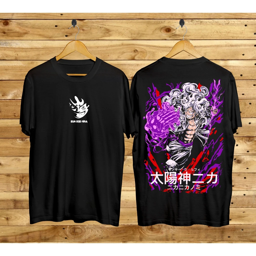 Kaos Anime Jepang Ukuran Besar ONE PIECE Kaos Pria Kaos Fashion Pria dan Wanita Kaos Streetwear