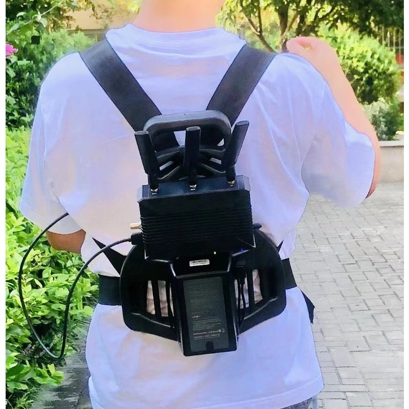 Outdoor live broadcast back frame, clip push streamer, picture transmission backpack high vision, vest