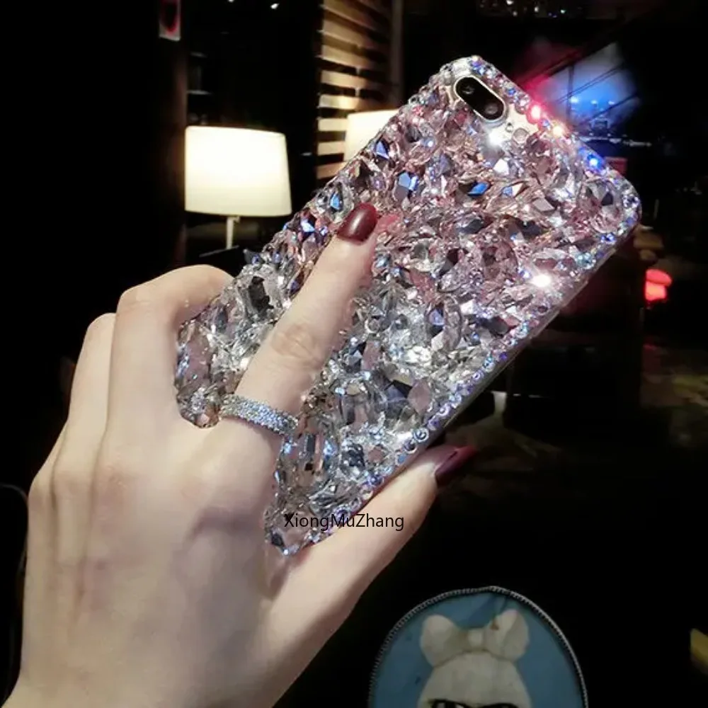 Luxuriöse Diamant-Handyhülle für Samsung Galaxy S23 S26 Ultra S22 Plus S25 S24 Fe S26 Plus Note 20 Ultra 10 Strass-Cover Coque – Detail 4