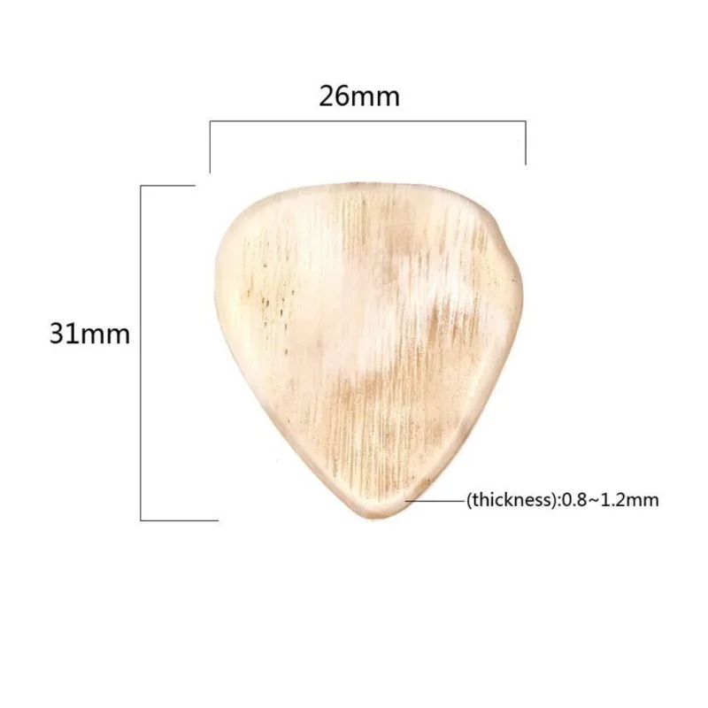 Durable Non Slip Horn Pick Guitar Playing Pick Natural Horn Pick Steel-string Acoustic Guitar Fast Playing Pick