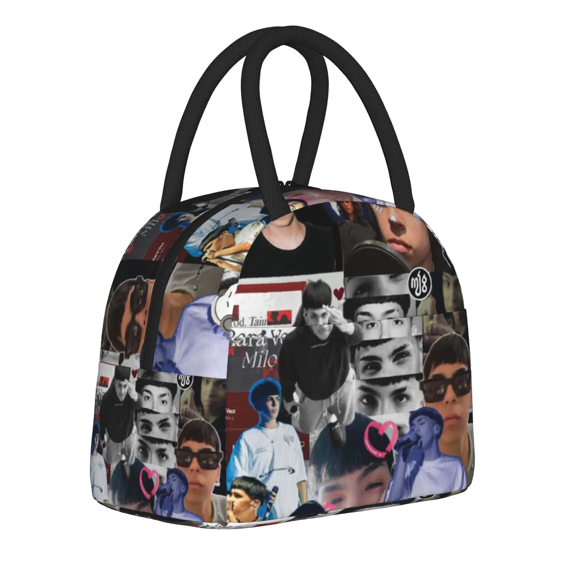Milo J Rapper Music Album Tour Product Insulated Lunch Tote Bag For Work  Food Storage Bag Portable Cooler Thermal Bento Box