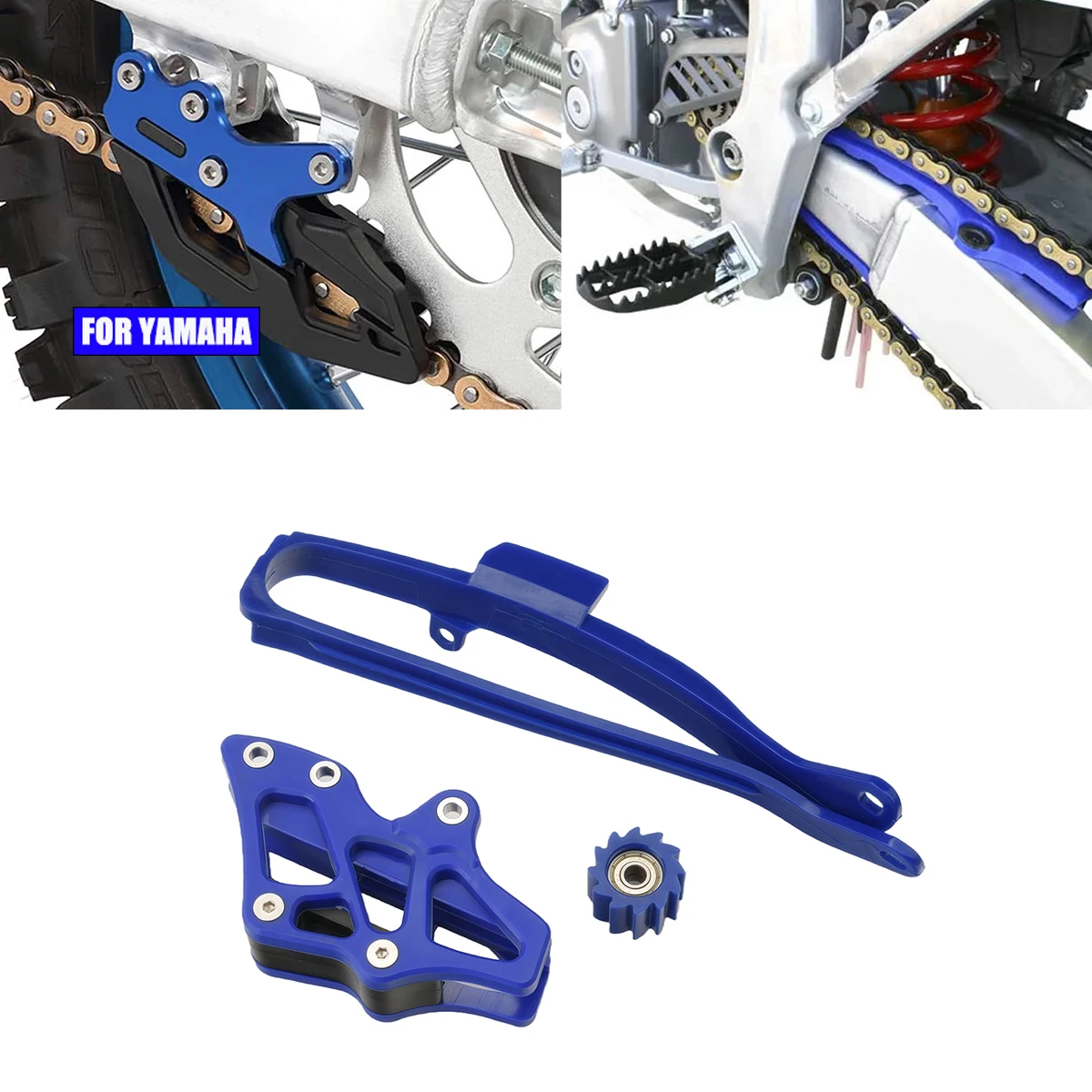 

Motorcycle For Yamaha YZ250F YZ450F YZ125 YZ250 YZ250FX YZ450FX WR250F WR450F YZ WR Chain Swingarm Chain Guide Slider Roller