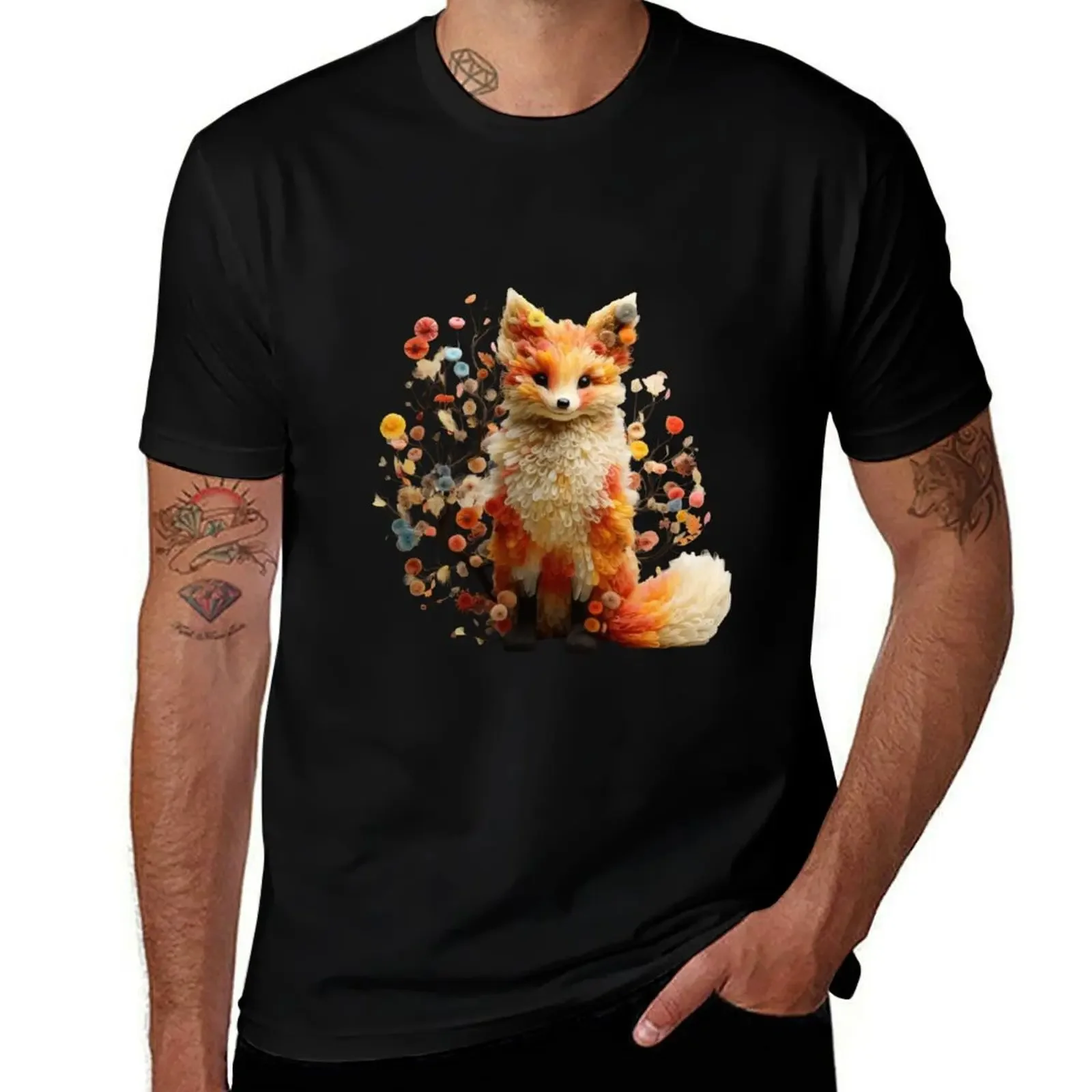 Surrealist Baby Red Fox Design T-Shirt new gifts and t-shirts football t shirt black t-shirts for men