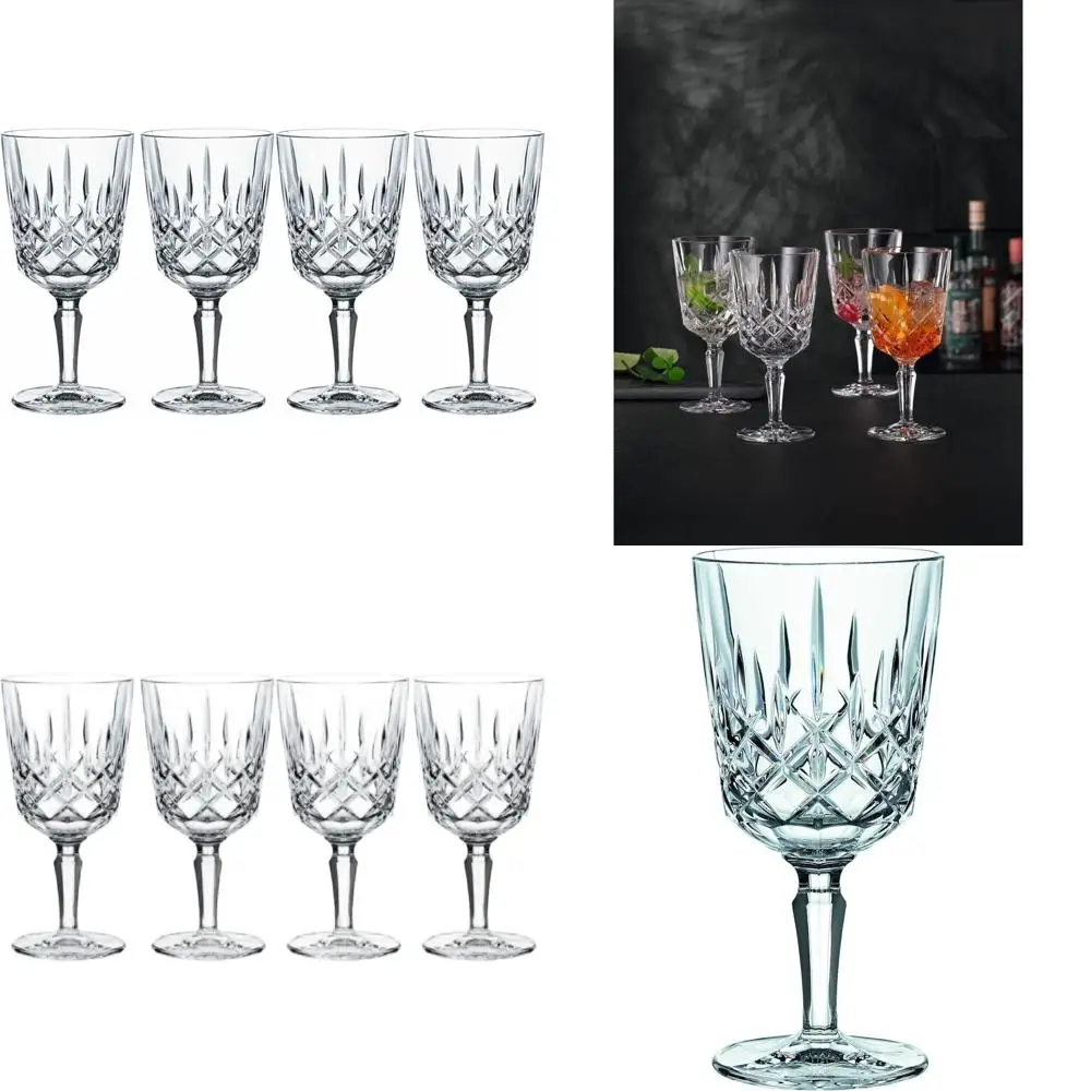 

Элегантный стакан 12 унций. Набор из 4 хрустальных стаканов высотой 7,4 дюйма – бессвинцовая посуда для бара, вина, коктейлей и воды