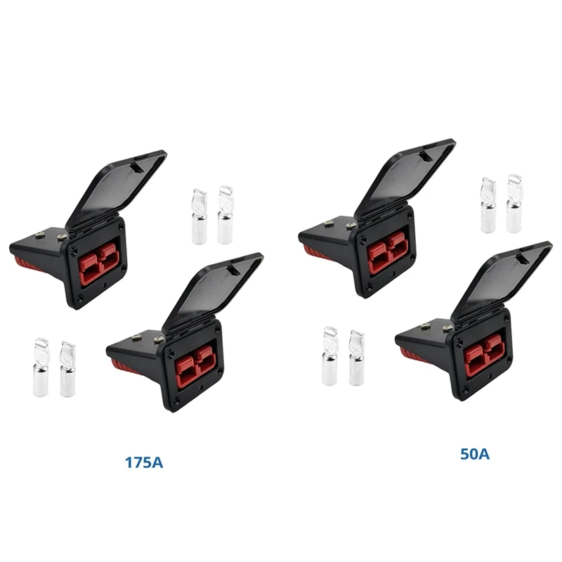 

A83I-2PCS Plug Mounting Panel With Dust Cover, Panel Base With Dust Cover,Compatible With Anderson SB175 Series
