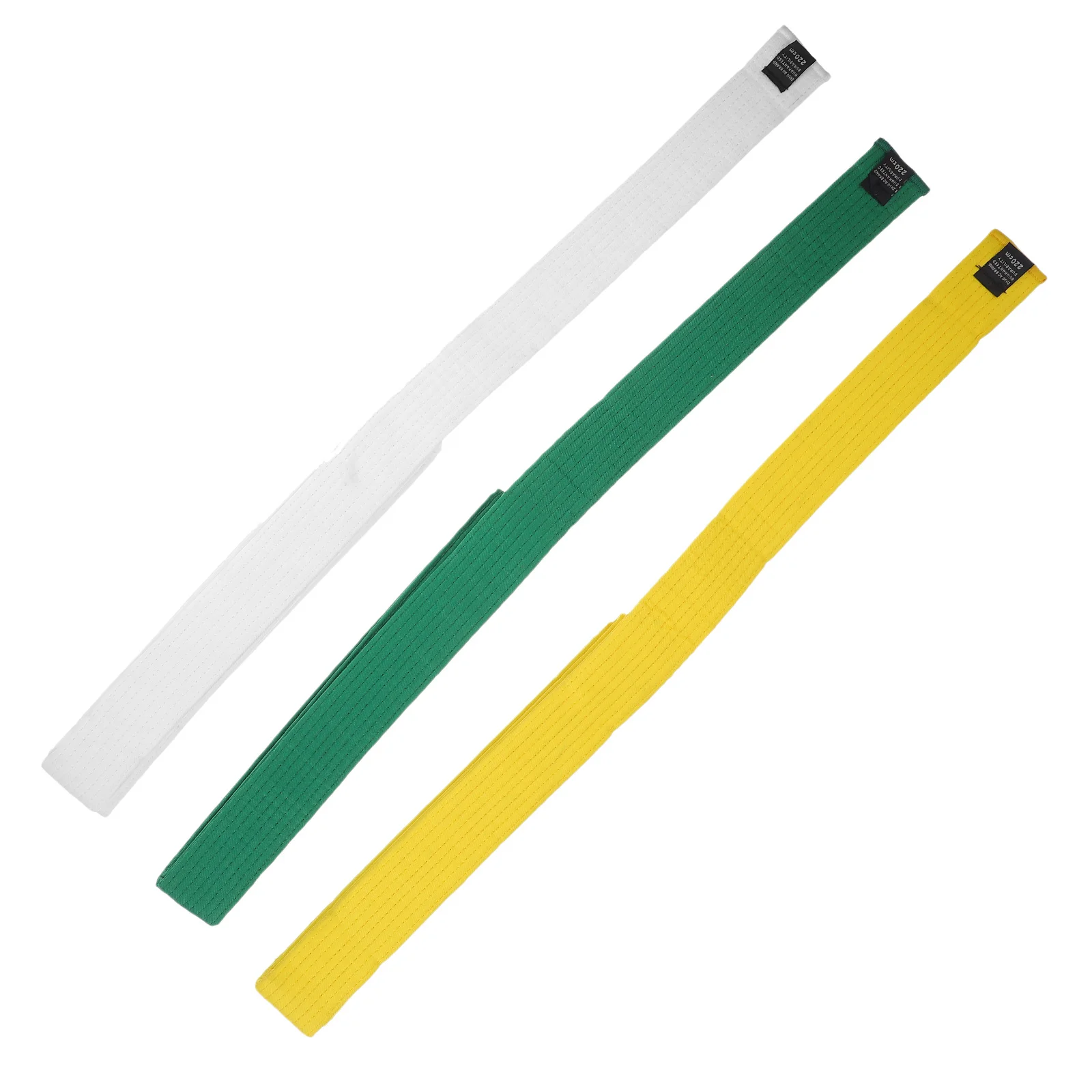 3 قطع من أحزمة التايكوندو، حزام خصر قطني احترافي لتدريب الكاراتيه، معدات رياضية خفيفة الوزن ومريحة ومقاومة للاهتراء #6